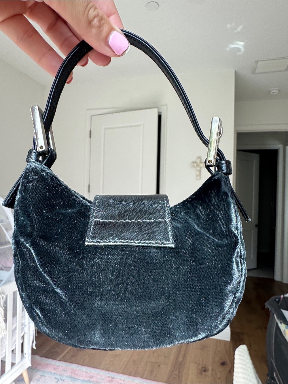 Vintage Fendi Mini Croissant RARE Authentic with COA - Picture 9 of 13